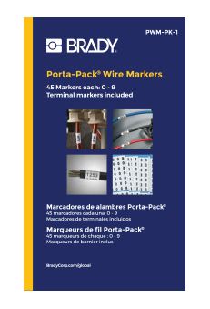 MARKER WIRE VINYL CLOTH 0-9 (PK) - Porta-Paks